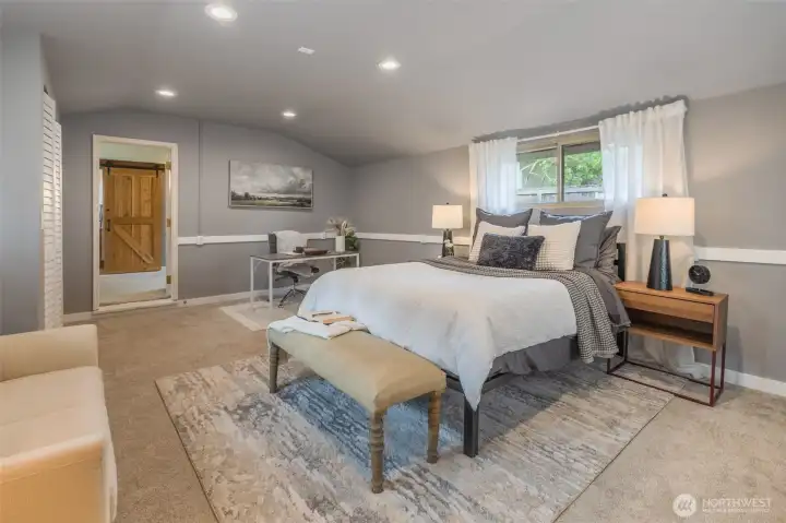 The lower level bedroom is over 250sf of space! Limitless possibilities!