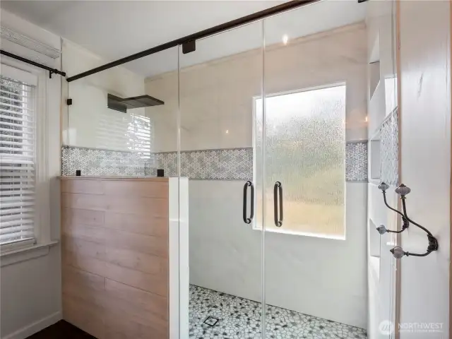 Newly remodeled primary bathroom