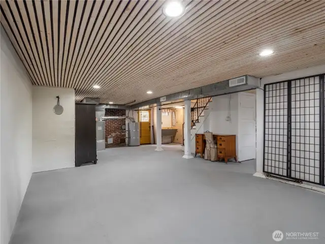 Basement view, with view of New Furnace