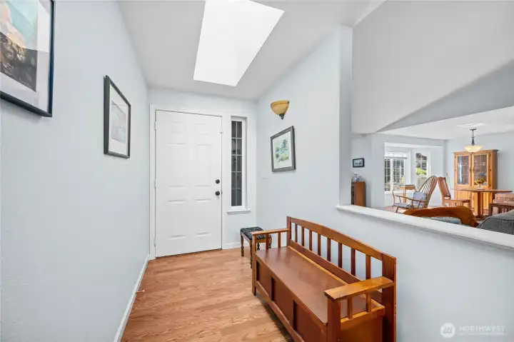 Entry with skylight.