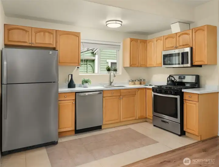 Open kitchen new appliances 2023