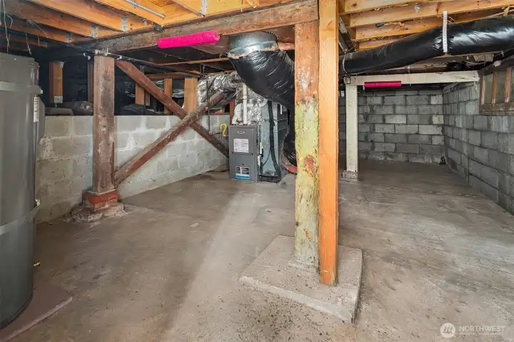 Lower-level storage/ utility room.