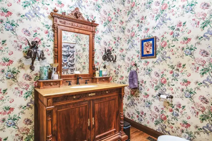 Main level half bath
