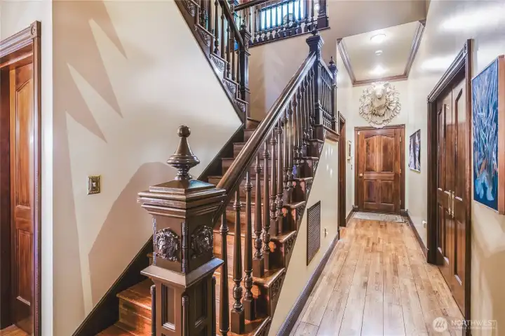 Stairs to upper level
