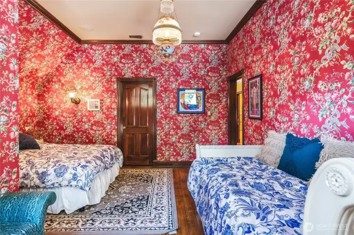 Spacious bedroom with balcony