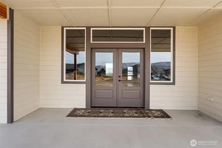French Doors to Covered Patio