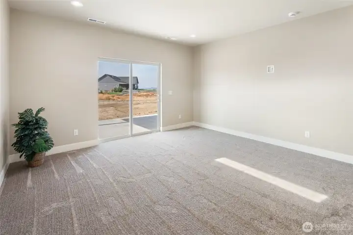 Primary Bedroom- with slider to covered patio