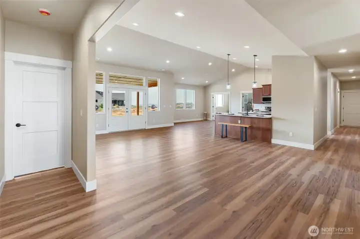 Look at the established views! Door to the left is the primary suite