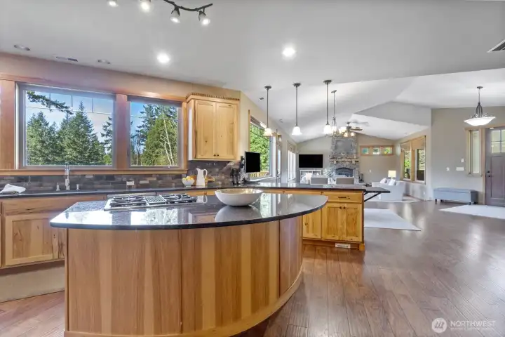 Gorgeous gleaming engineered Hardwood Floors. Tall ceilings with tons of natural light.