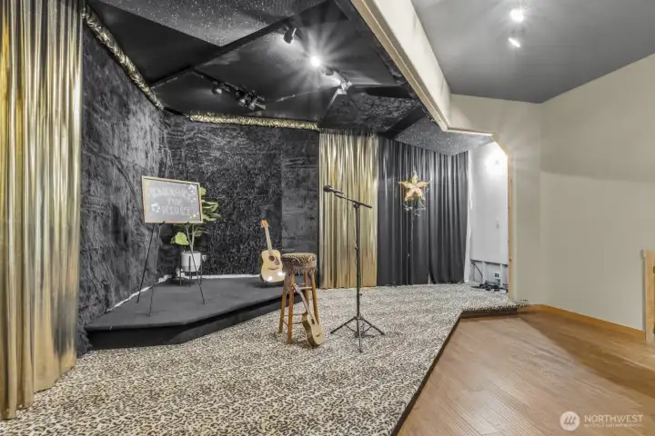 Ready for Music? Electrical for all your musical instruments and speakers on the stage.