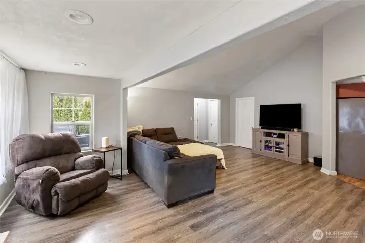 Living room from front door