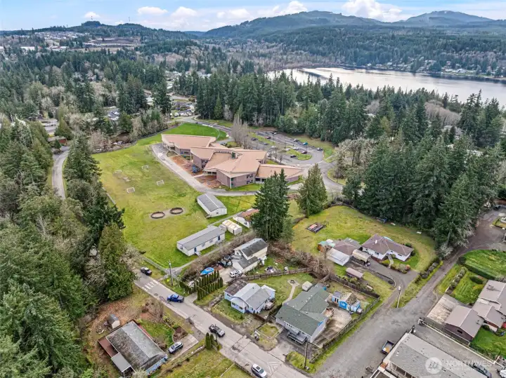 Ariel view of neighborhood