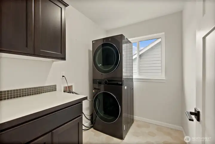 Spacious Utility Room upstairs