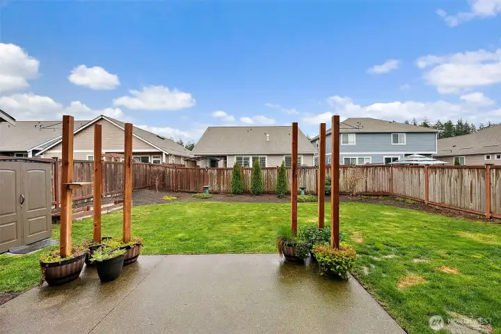 Convenient Patio space for summer BBQs