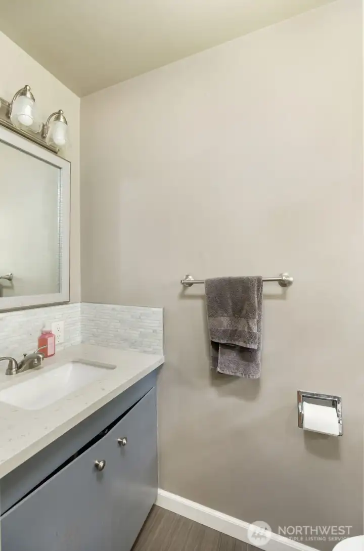 Half bath off primary bedroom