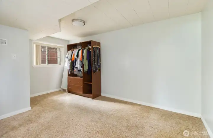 Extra finished room could be another bedroom