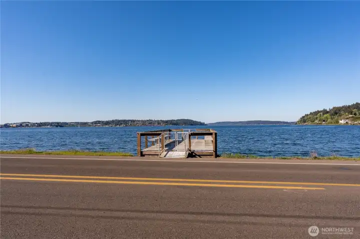 One of the few saltwater docks in all of Port Orchard!