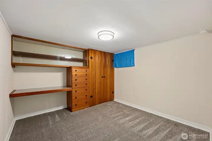 Basement bedroom