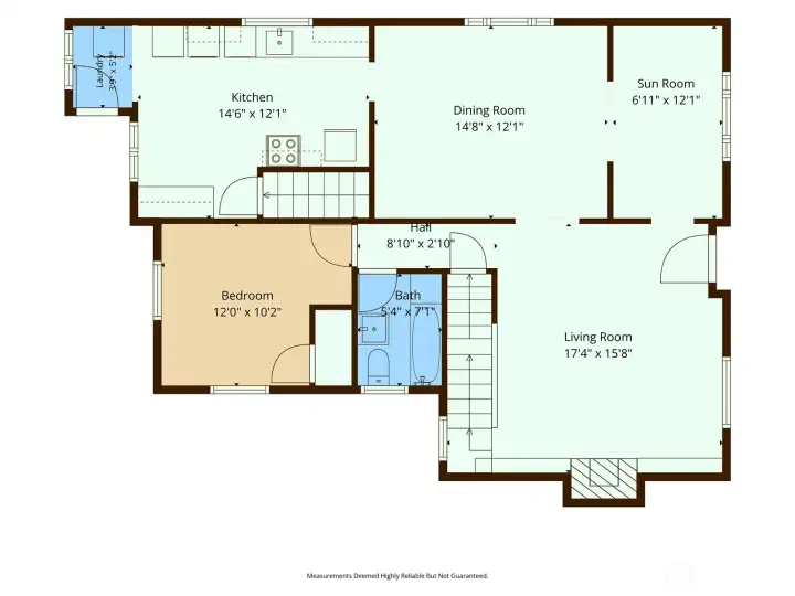 Main level floor plan