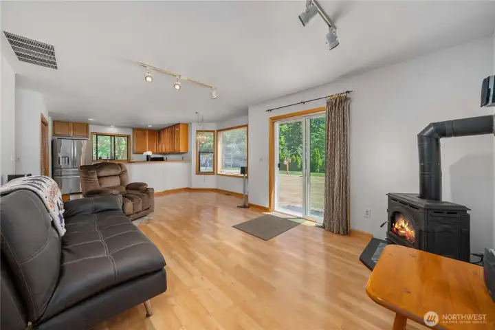 View of your backyard from your living room!
