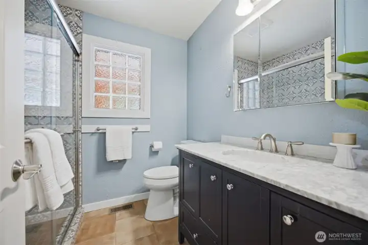 Main bathroom was the original bathroom and has had two updates.