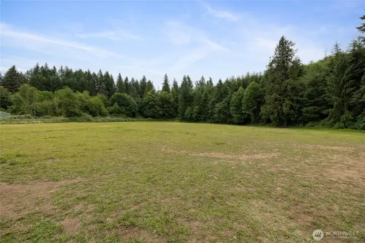 large hay producing pasture on separate parcel