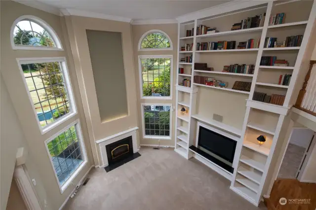 South Wing view of the Great room. The Great room is at the center of this home.