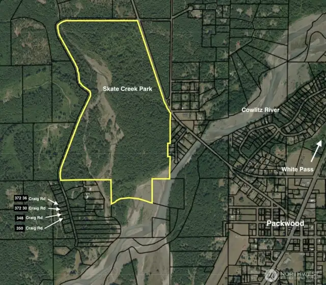 Map of parcel and surrounds