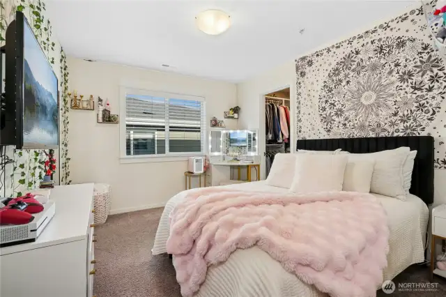 3rd Bedroom with Walk-in-Closet & Custom closet system