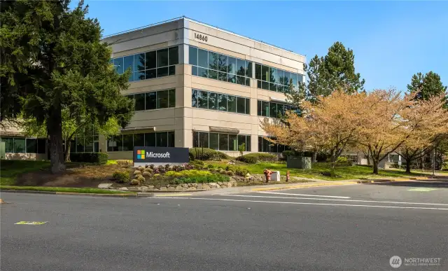 Microsoft campus just steps away!