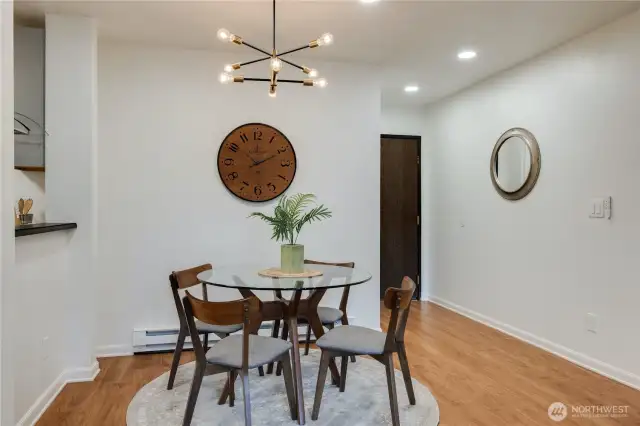 Closer look at the dining room