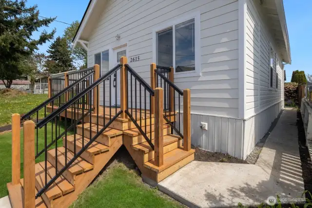 Side path to backyard