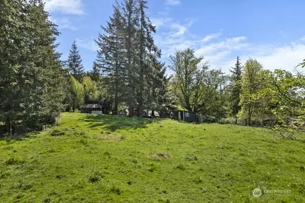 Part of the fenced pasture