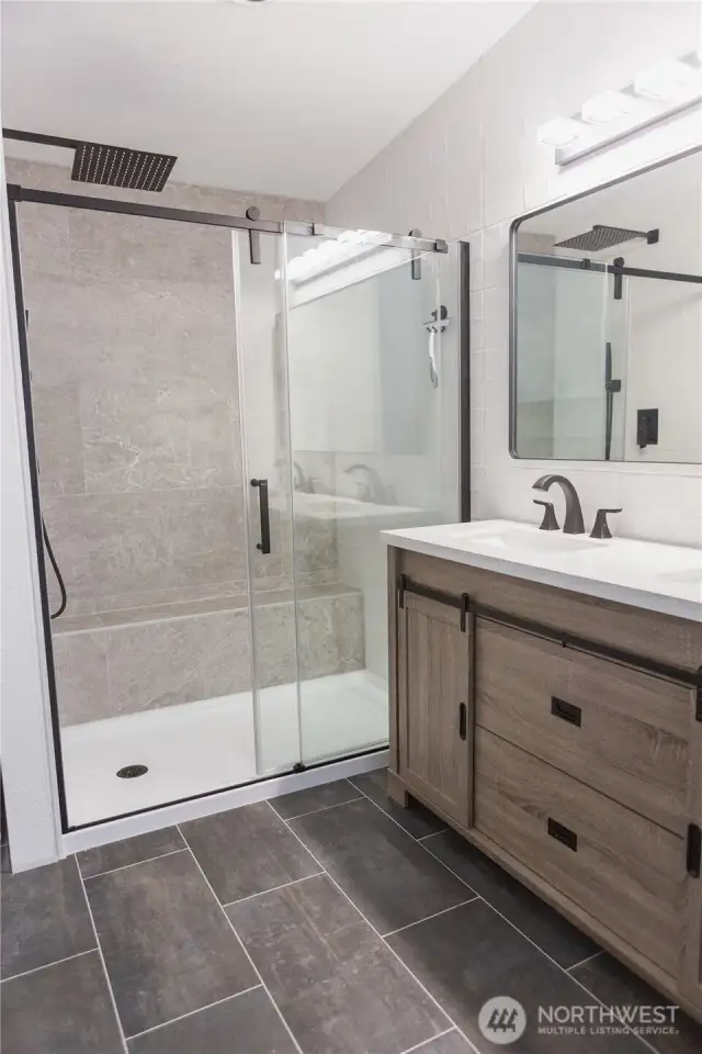 Master walk-in shower