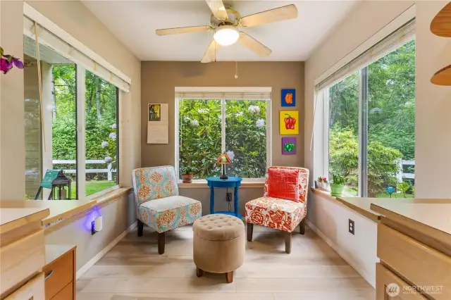 The light filled breakfast bar. Imagine sitting and enjoying your coffee and a book...