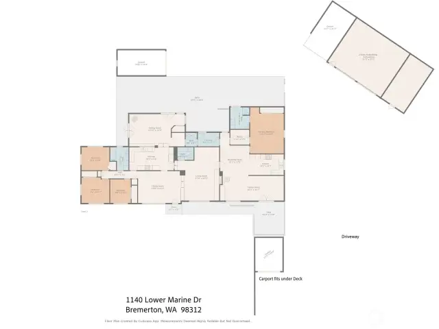 Floorplan for seeing layout of home, etc.