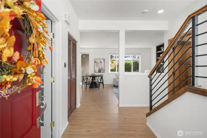 Bright and open welcoming foyer