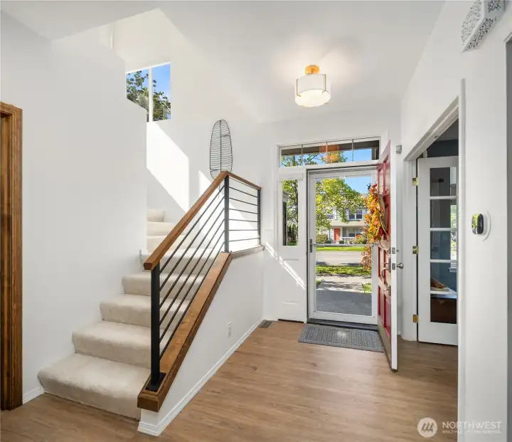 This home is flooded with light in every corner- even on cloudy days