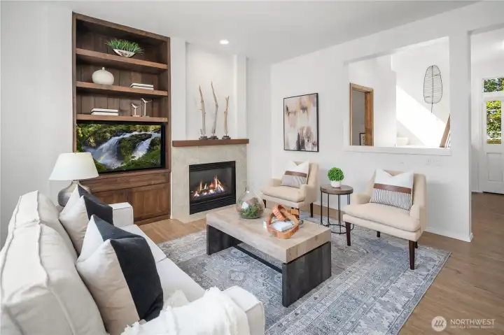 Open and spacious with tall ceilings