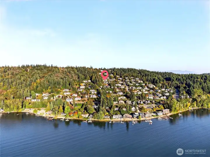 View of community facing east.