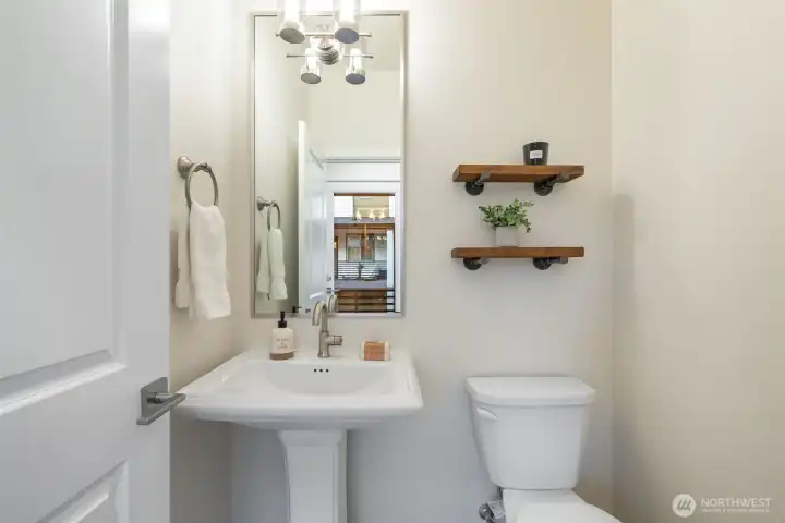 Main floor powder bath.