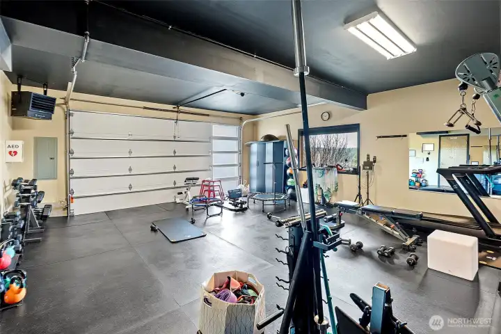 Garage - all gym equipment to be removed