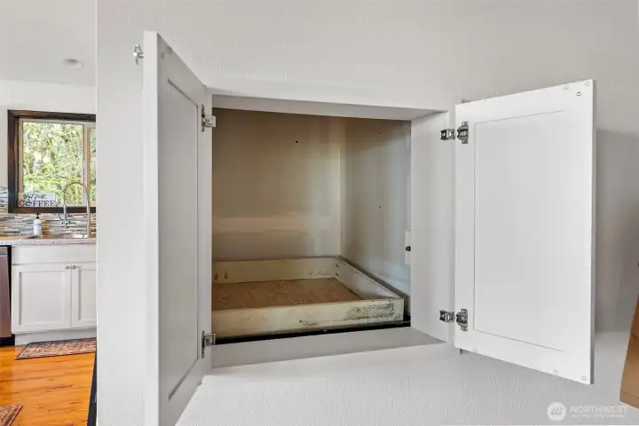 Dumbwaiter from garage to kitchen