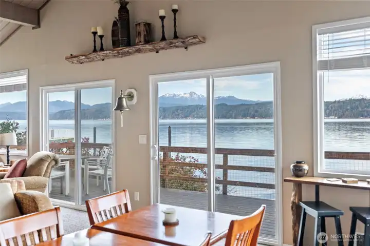 Olympic Vista Clubhouse with private beach and dock