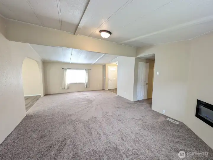 Vaulted family room.