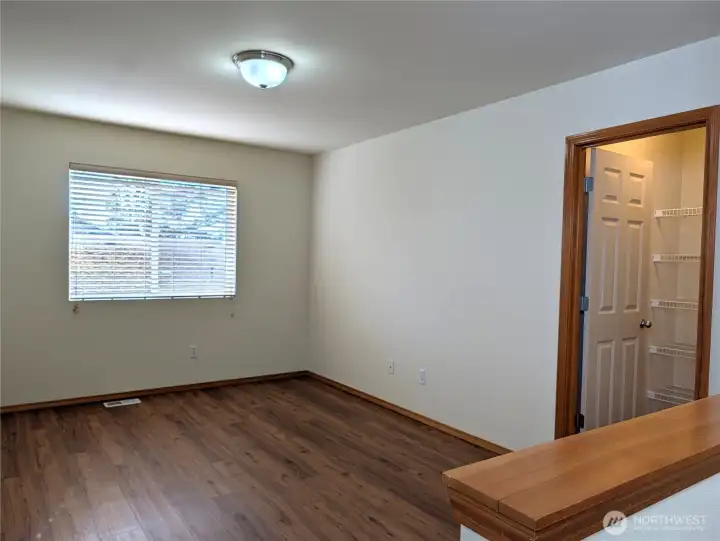 This is a bonus room upstairs.  Other families in neighborhood have turned this into an additional bedroom. another walk in closet