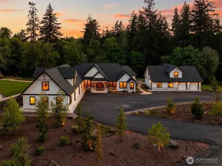 twilight, landscape lighting