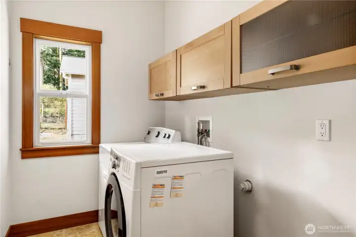 Utility and laundry room as soon as you enter from the garage.