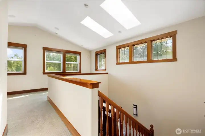 Open loft/office area