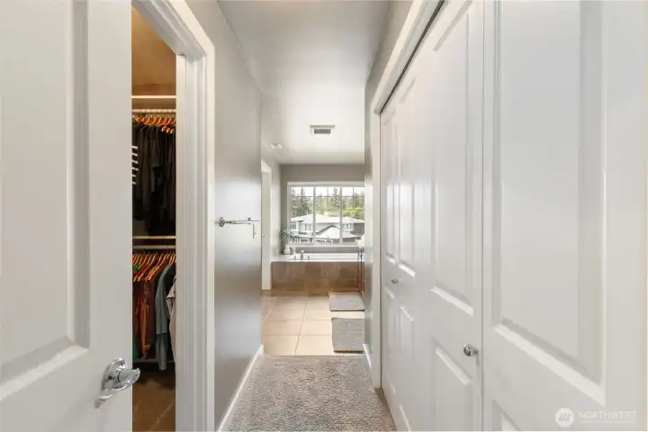 Primary suite has a large walk in closet with California Closet system AND a second closet as well!